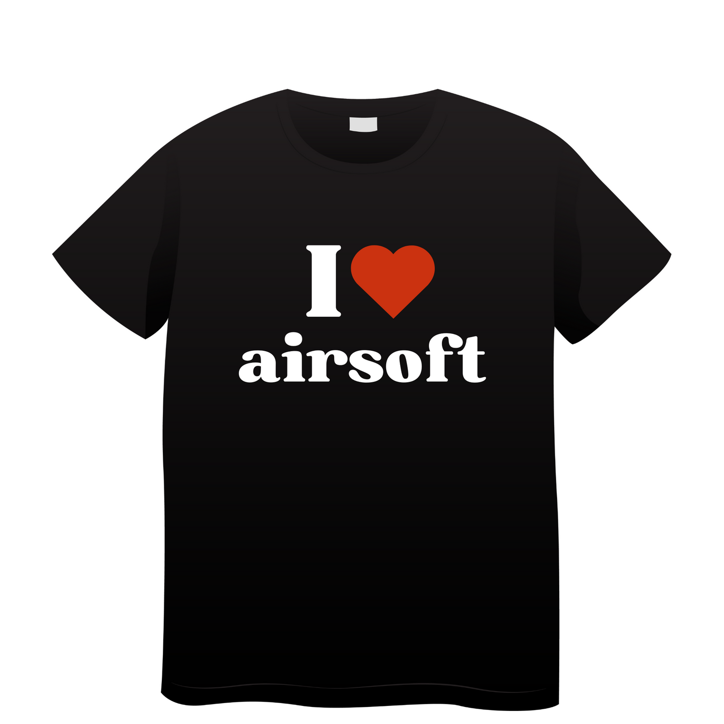 I Heart Airsoft Black - t shirt