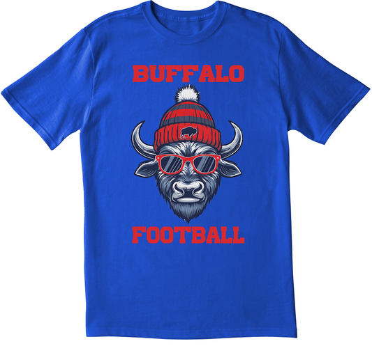Buffalo Head Football T-shirt