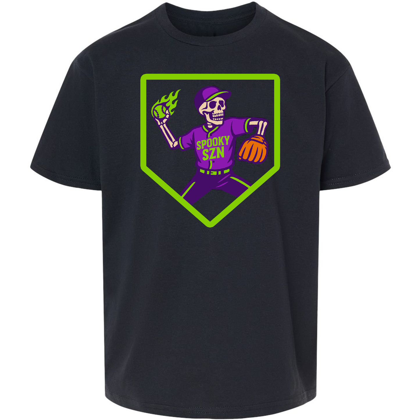 Baseball Spooky SZN Halloween- T-Shirt