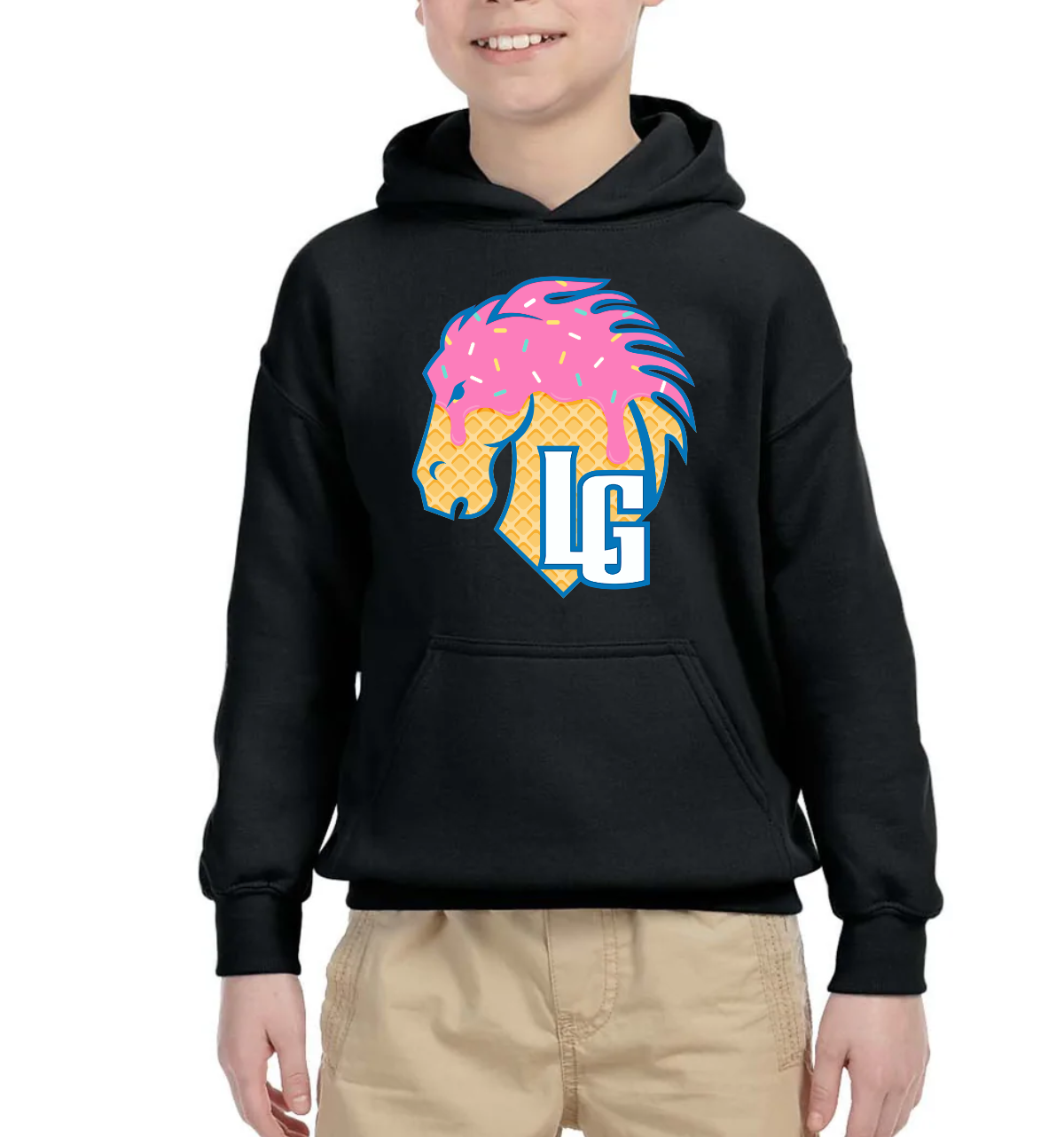 LG Youth Ice Cream Logo Hoodie