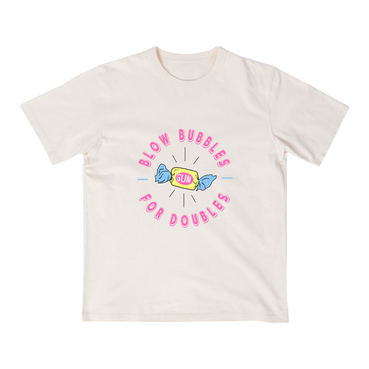 Blow Bubbles For Doubles Baseball - T-Shirt