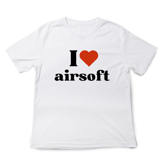 I Heart Airsoft White - t shirt