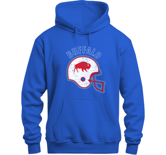 Buffalo Football Helmet Hoodie - Sweatshirt