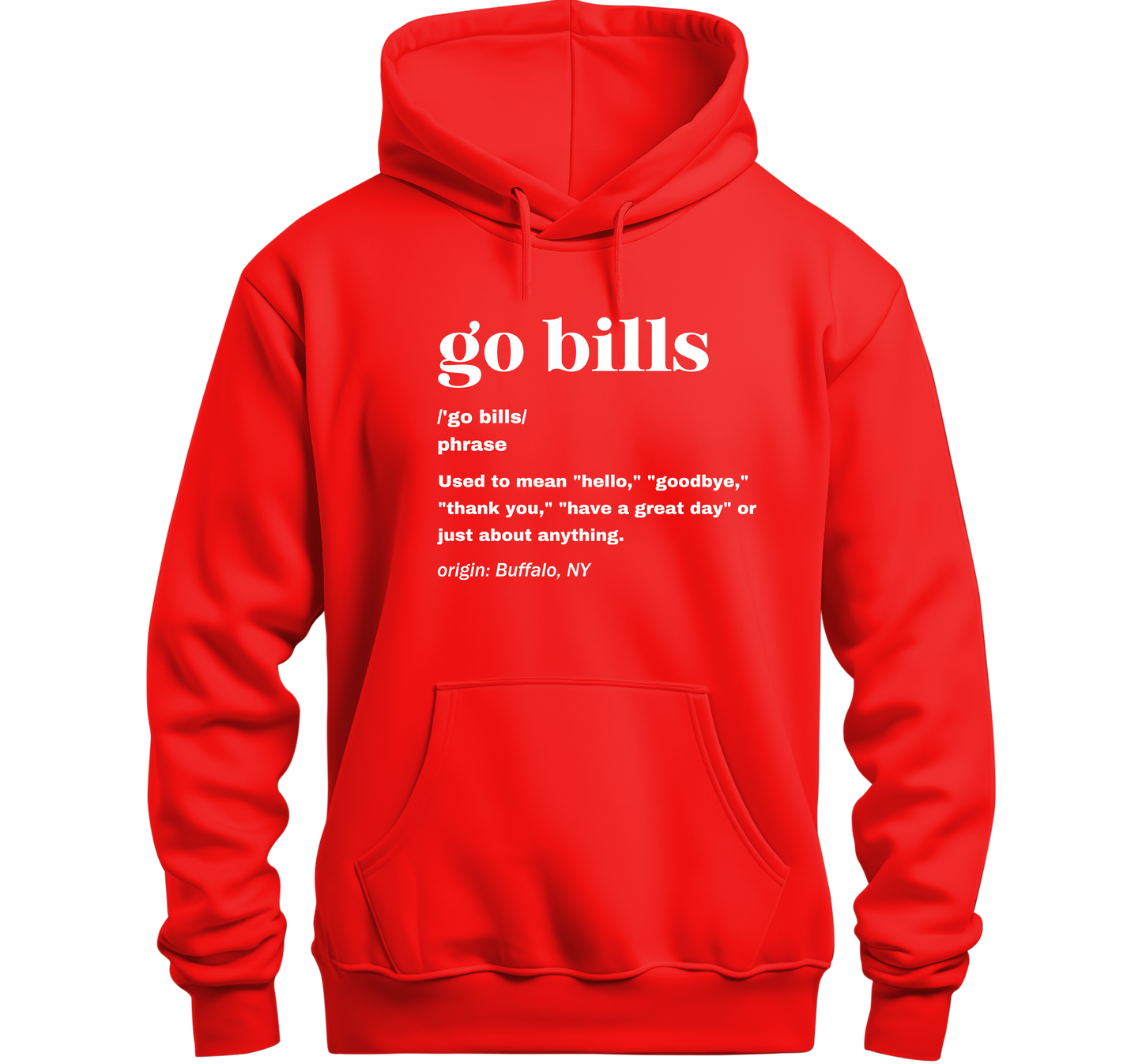 Go Bills Definition Hoodie - Sweatshirt