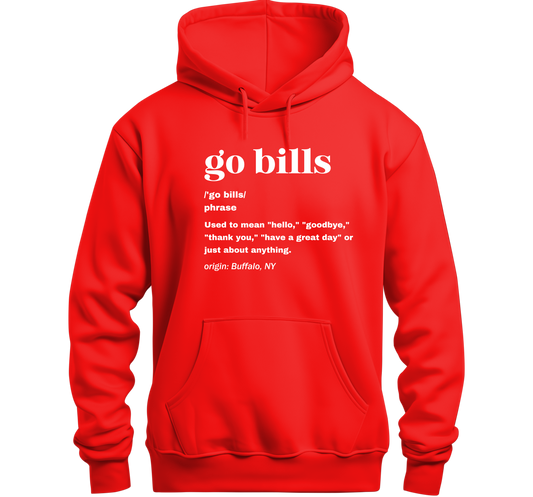 Go Bills Definition Hoodie - Sweatshirt