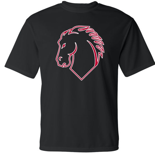 Lou Gehrig Iron Horse New Horse Outline Dry-Fit  - T-Shirt