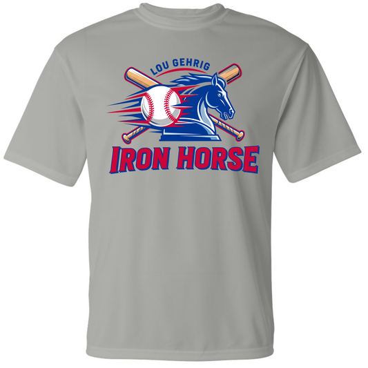 Lou Gehrig Iron Horse Ball Slam Dry-Fit Light Blue - T-Shirt