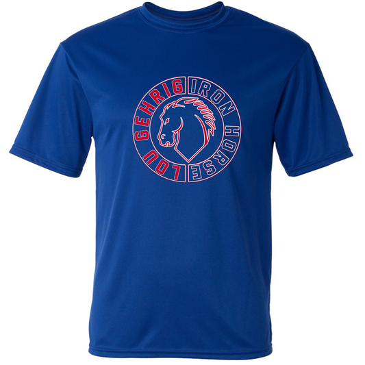 Lou Gehrig Iron Horse Circle Horse Dry-Fit - T-Shirt