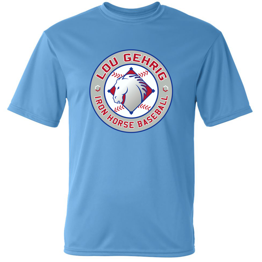 LG OG Logo Dry-fit Light Blue - T-Shirt