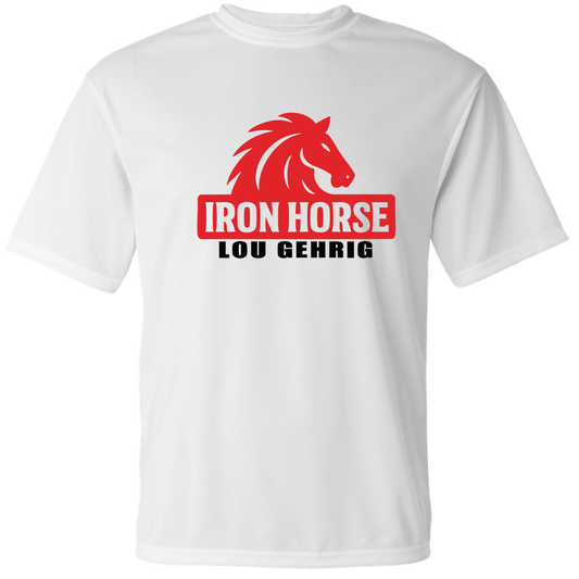 Lou Gehrig Iron Horse Red Horse White Dry-Fit  - T-Shirt