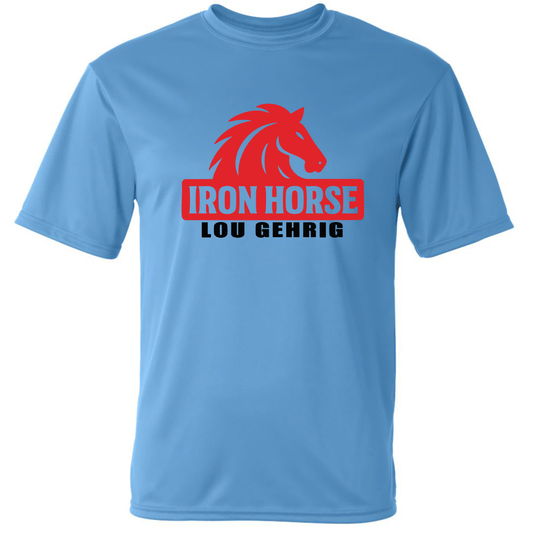 Lou Gehrig Iron Horse Red Horse Dry-Fit Light Blue - T-Shirt
