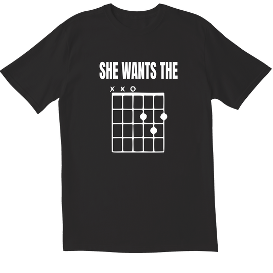 She Wants The D Guitar Chord - T-Shirt